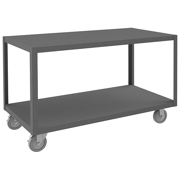 High Deck Portable Table, 2 Shelves