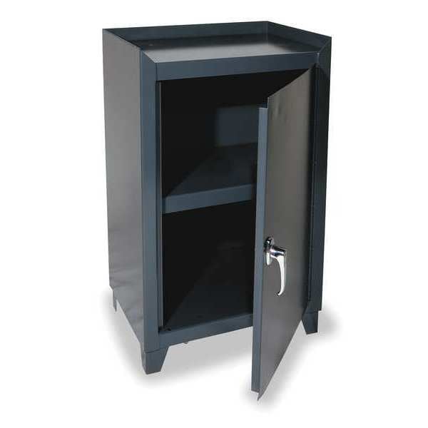 16 ga. ga. Steel Storage Cabinet, 24 in W, 33-5/8 in H, Stationary