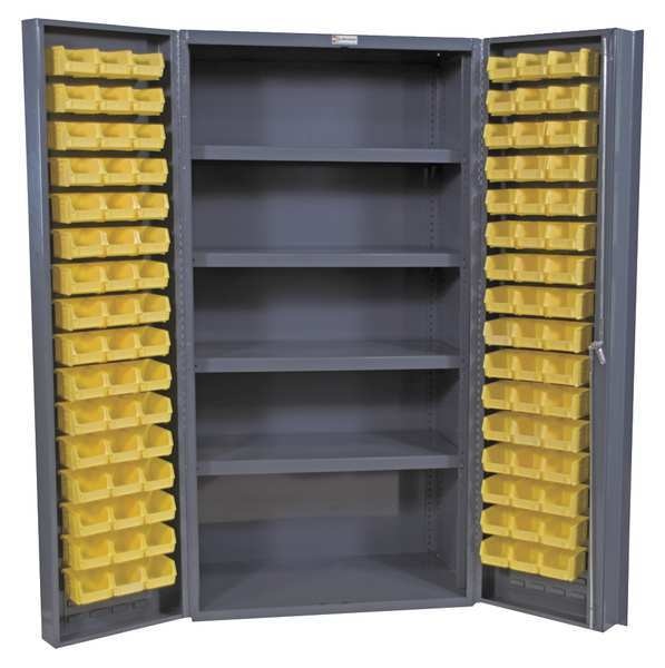 Extra-Heavy Duty Bin Cabinet, 36 in W, 72 in H, 24
