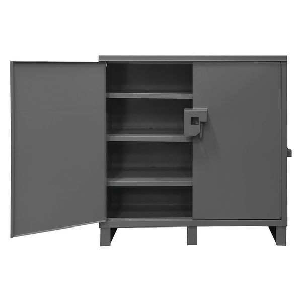 16 ga. ga. Steel Storage Cabinet, 61-1/8 in W, 62 in H, Stationary