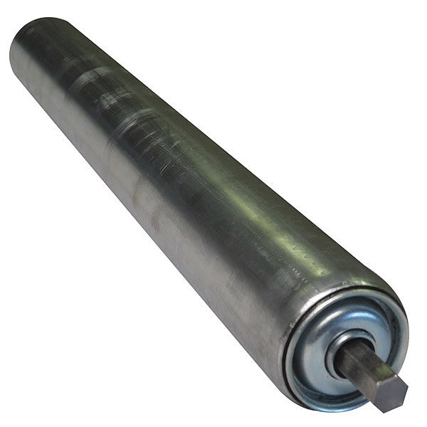 Galv Replacement Roller, 1.9In Dia, 10BF, Axle Size: 7/16 in