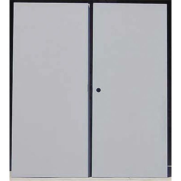 Security Double Doors, RHR, 84 in H, 60 in W, 1 3/4 in Thick, 18-gauge steel, Type: 3