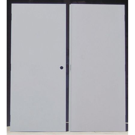 Flush Double Door, LHR, 84 in H, 72 in W, 1 3/4 in Thick, 16 Gauge Steel, Type: 3