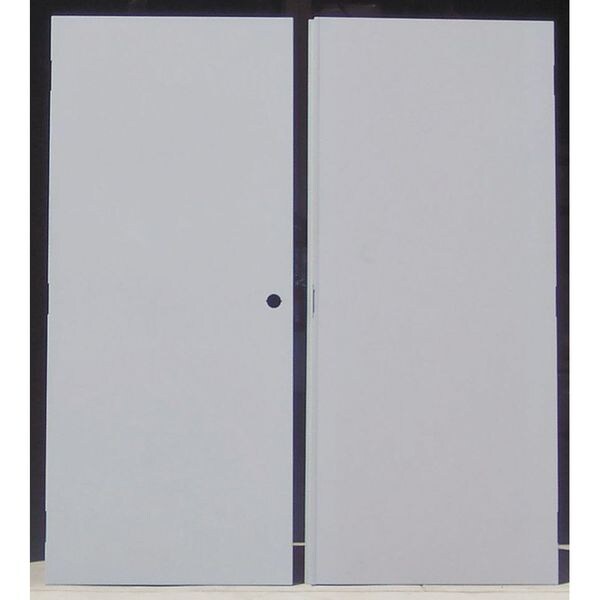 Flush Double Door, LHR, 84 in H, 72 in W, 1 3/4 in Thick, 16 Gauge Steel, Type: 2
