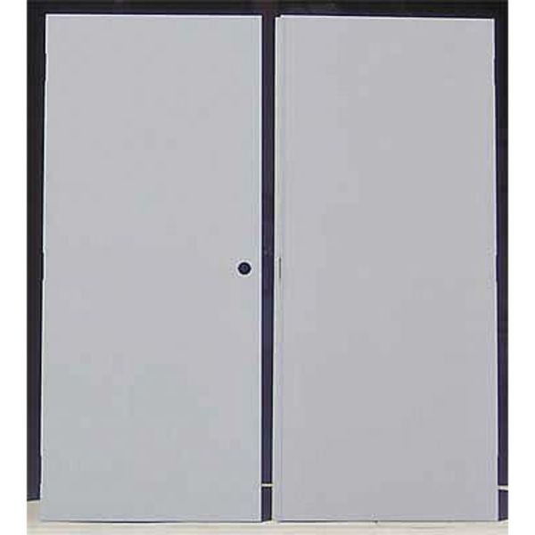 Security Double Doors, LHR, 80 in H, 96 in W, 1 3/4 in Thick, 18-gauge steel, Type: 1