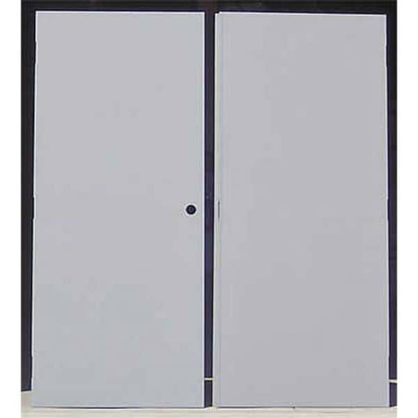 Security Double Doors, LHR, 80 in H, 60 in W, 1 3/4 in Thick, 18-gauge steel, Type: 3