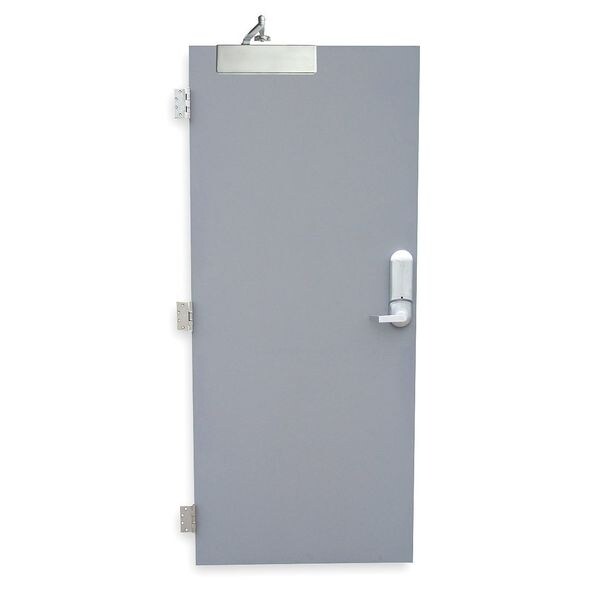Security Door, RH, 80 in H, 36 in W, 1 3/4 in Thick, 18 Gauge Steel, Type: 2