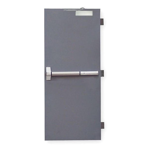 Security Door, LHR, 80 in H, 36 in W, 1 3/4 in Thick, 18 Gauge Steel, Type: 3