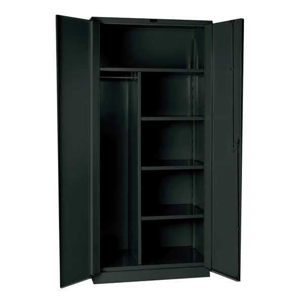 16 ga. ga. Galvannealed Steel Storage Cabinet, 36 in W, 78 in H, Stationary