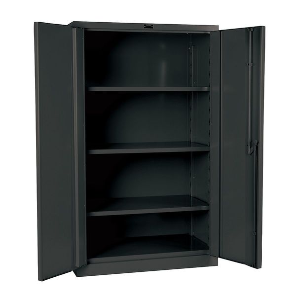 16 ga. ga. Galvannealed Steel Storage Cabinet, 48 in W, 60 in H, Stationary