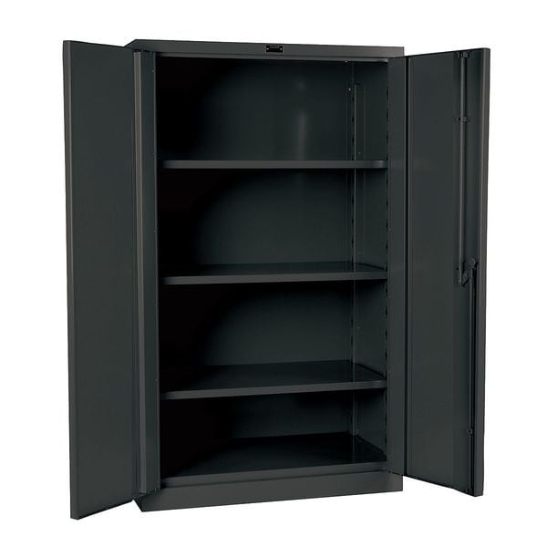 16 ga. ga. Steel Storage Cabinet, 36 in W, 60 in H, Stationary
