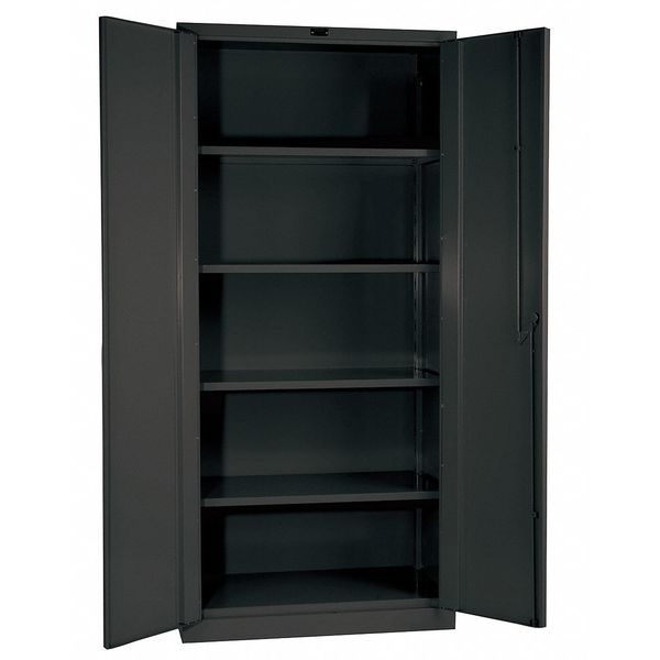 14 ga. ga. Galvannealed Steel Storage Cabinet, 36 in W, 78 in H, Stationary
