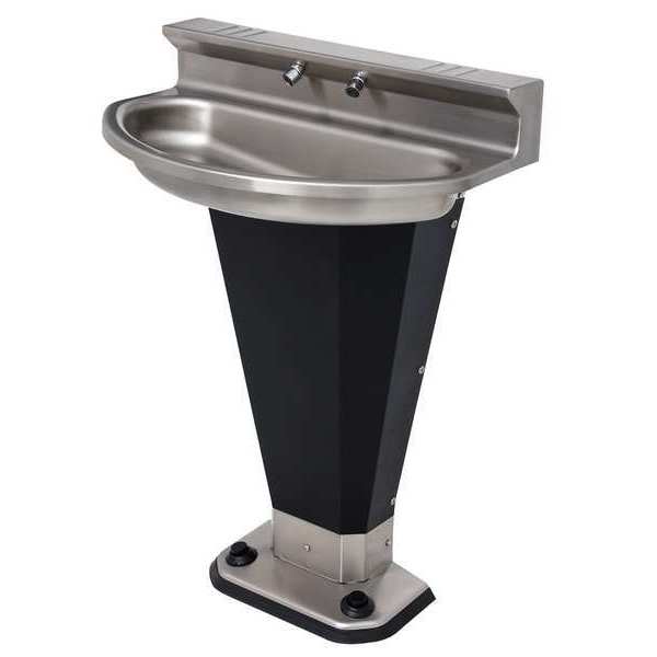 Black and Silver, Elliptical, Wash Fountain