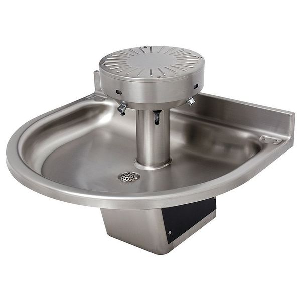 Silver, Semi-Circular, Wash Fountain