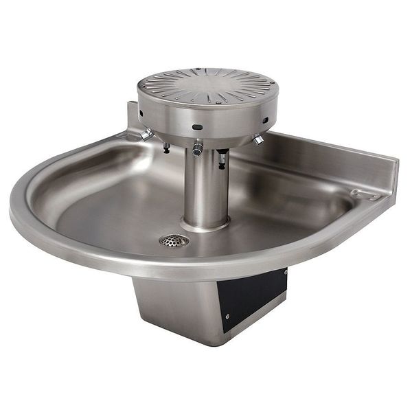 Silver, Semicircular, Wash Fountain