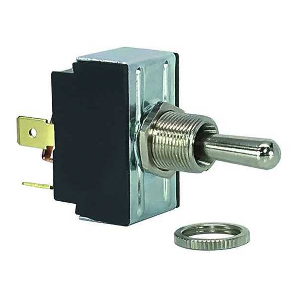 Reversing Toggle Switch, DPDT, 4 Connections, Momentary On/Off/On, 1/2 hp, 10A @ 250V AC