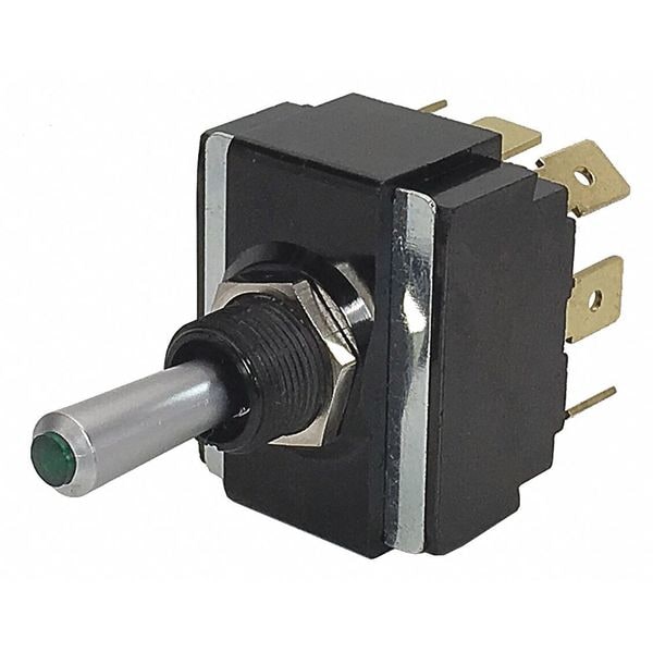 Toggle Switch, DPDT, 8 Connections, On/Off/On, 3/4 hp, 20A @ 12V