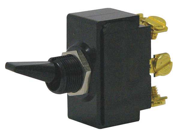Toggle Switch, DPDT, 6 Connections, On/Off/On, 1 1/2 hp, 10A @ 250V AC, 20A @ 125V AC