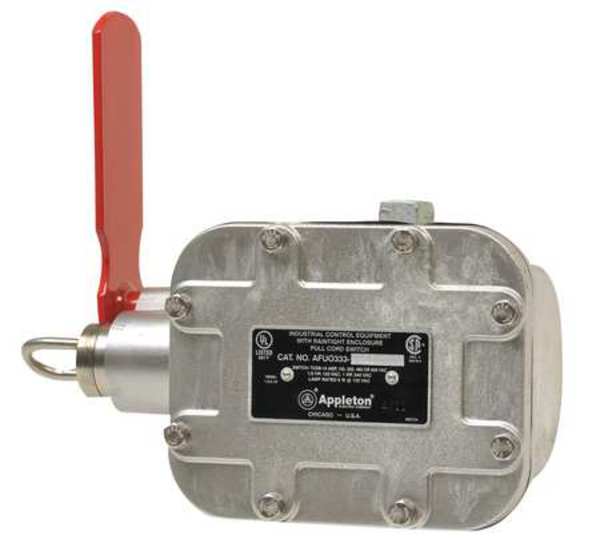 Cable Pull Switch, 20A, Right, 25 Lbs., SPDT