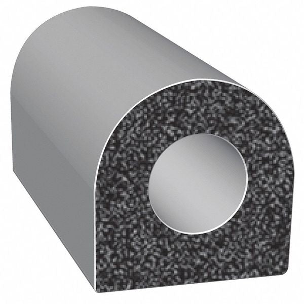 Rubber Seal, D-Shaped, 0.38
