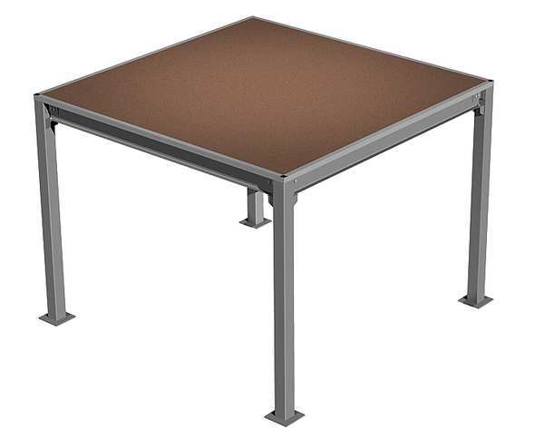 High Density Board Mezzanine, 16Ft X 16Ft