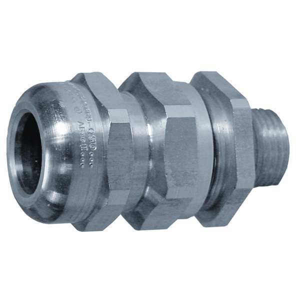 Cable Connector, 1-1/4 in., Straight, Gold