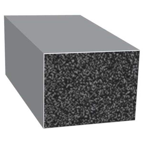 Rubber Seal, Rectangle, 0.5