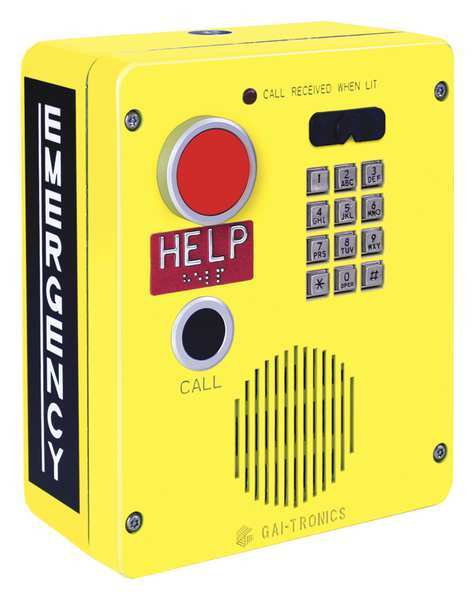 Emergency Weatherproof Telephone 1 Button, Keypad
