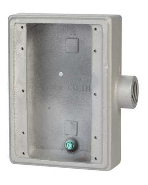 Weatherproof Box, 3Gang, 1 in Hub, Iron
