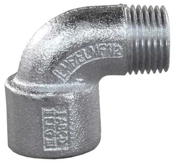 90Deg M and F Elbow, HazLoc, Mal Iron, 1/2