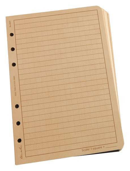 Loose Leaf Paper, 4-5/8 x 7, Tan, PK100