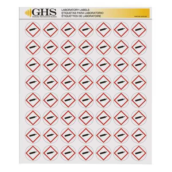 Label, Gloss Paper, Gas Cylinder, PK1120