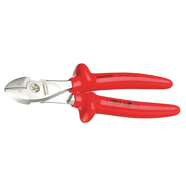 Insulated Power Diagonal Cutter, 7-7/8