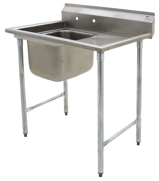27 1/2 in W x 38 7/8 in L x 44 1/2 in H, Floor, Scullery Sink