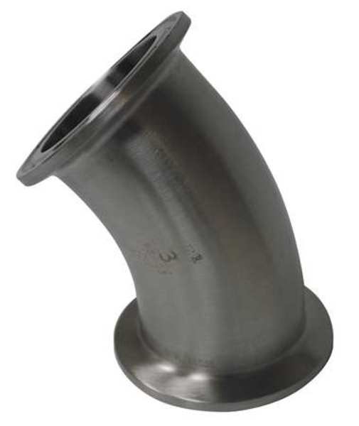 Elbow, 45 deg., T304 SS, Clamp