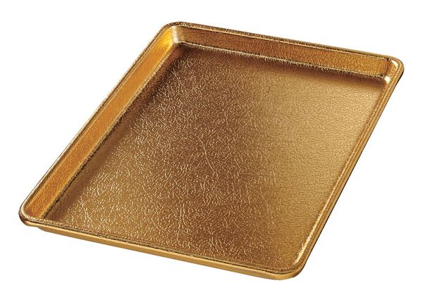Display Pan, Gold, Aluminum, 9-1/2x13