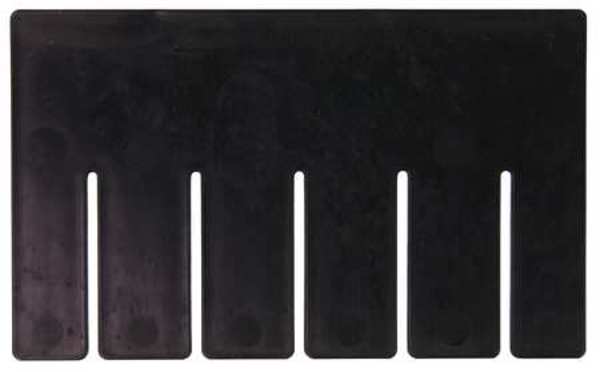 Plastic Divider, Black, 10 7/8 in L, Not Applicable W, 8 1/4 in H