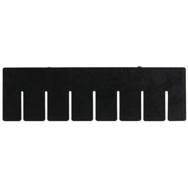 Plastic Divider, Black, 16 1/2 in L, Not Applicable W, 10 7/8 in H