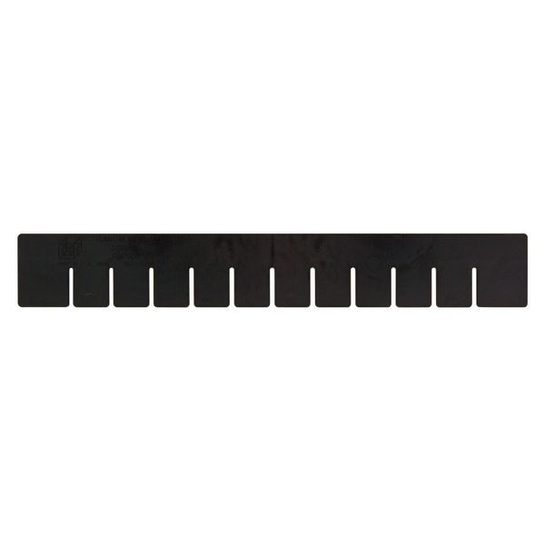 Plastic Divider, Black, 22 1/2 in L, Not Applicable W, 17 1/2 in H