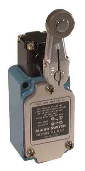 Limit Switch, Roller Lever, Rotary, 1NC/1NO, 10A @ 480V AC