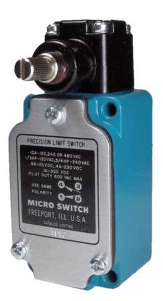 Limit Switch, No Lever, Rotary, 1NC/1NO, 10A @ 480V AC