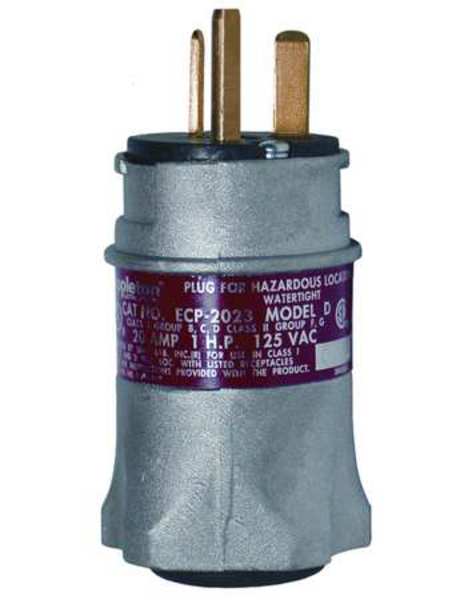 Plug, 20A, 2P, 3W, Alum, NEMA 3, 3R, 7BCD, 9FG