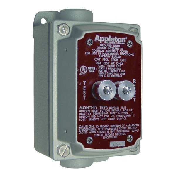 2W 3P 20A Hazardous GFCI Cover & Box 120VAC 5-20R