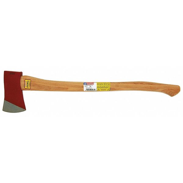 3.5 lb Dayton Single Bit Axe, 4-3/4 In Edge, 36 In L Hickory Handle