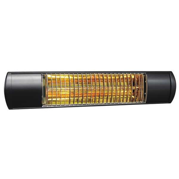 Electric Infrared Heater, Wall, Aluminum, 5120 BtuH, 208/240V AC