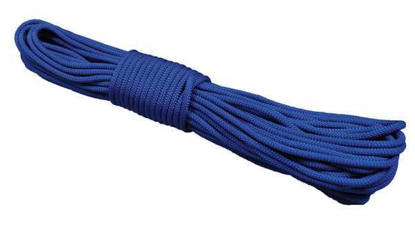 Round Braid Ppl Rope, 1/4In dia., 100ft L