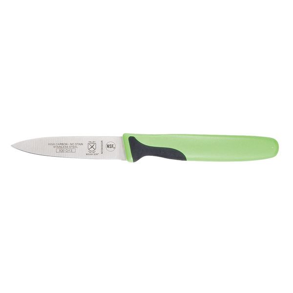 Paring Knife, 3 In., Green Handle