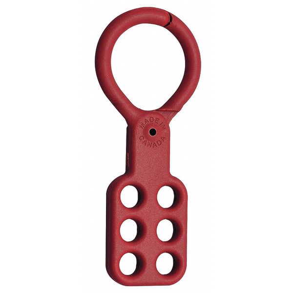 Lockout Hasp, Standard, 6 Lock, 4-1/2 In. L