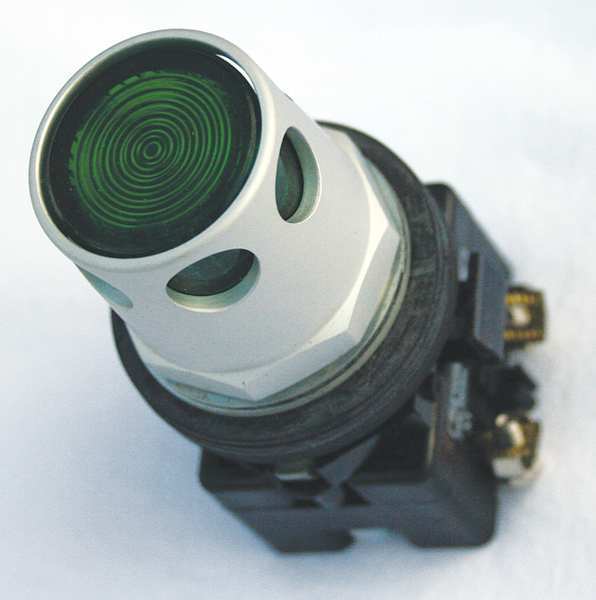Illuminated Push Button Operator, 30 mm, Green