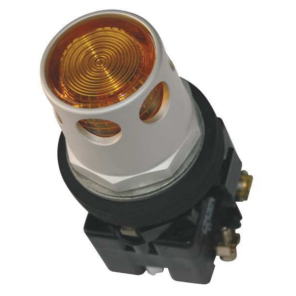 Illuminated Push Button, 30 mm, 1NO/1NC, Yellow